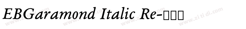 EBGaramond Italic Re字体转换